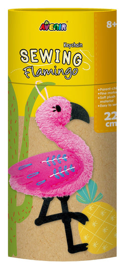 AVENIR SEWING-KEY CHAIN- FLAMINGO
