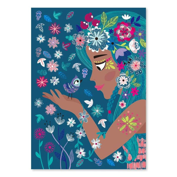 AVENIR A4 SCRATCH BOOK- SECRET GARDEN