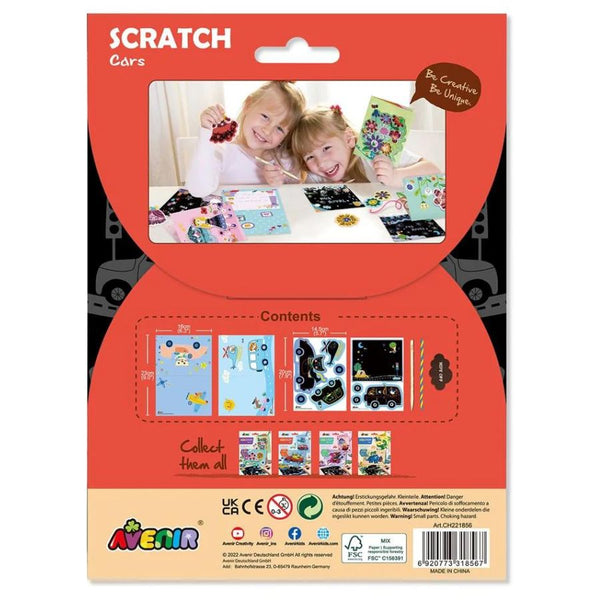 AVENIR SCRATCH GREET CARD- CAR