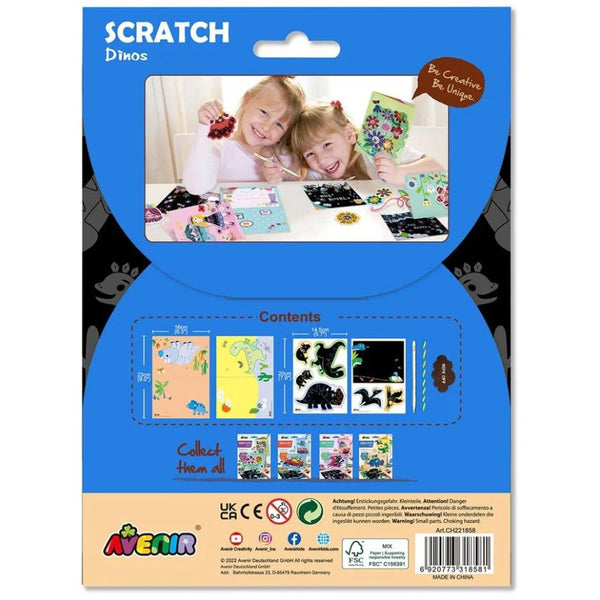 AVENIR SCRATCH GREET CARD- DINO