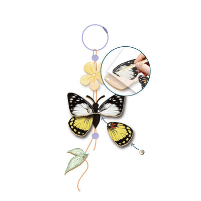 AVENIR CREATE MY WOODEN CHARM-BUTTERFLY