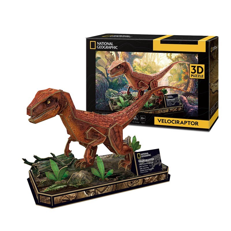 NATIONAL GEOGRAPHIC VELOCIRAPTOR 3D PUZZLE – Assef's