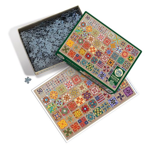 COBBLE HILL- 50 STATES QUILT BLOCKS 1000PC