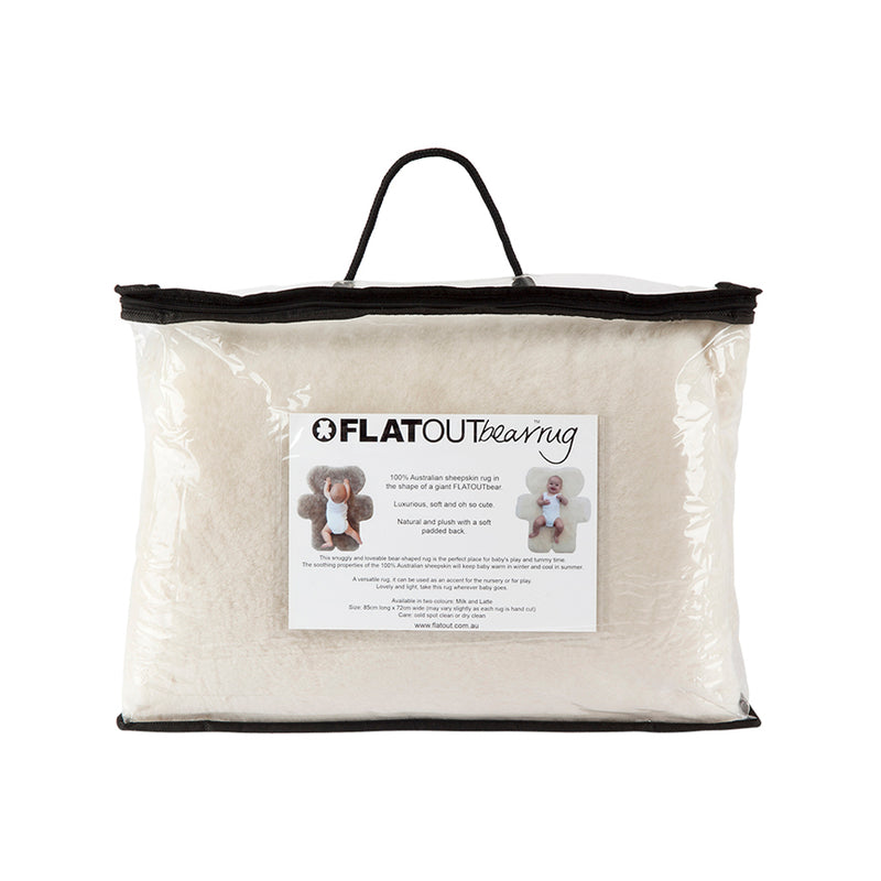 Flatout Bear Rug - Milk or Latte