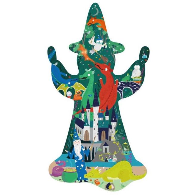 FLOSS AND ROCK 80PC SHAPED JIGSAW PUZZLE- SPELLBOUND