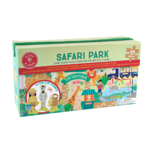 FLOSS AND ROCK 60PC FLOOR PUZZLE- SAFARI