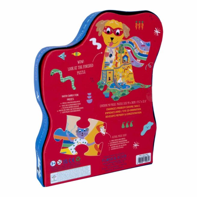 FLOSS AND ROCK 40 PC SHAPED JIGSAW- PETS