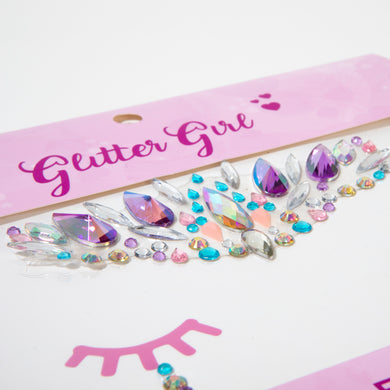 GLITTER GIRL UNICORN FACE GEMS- SNOWFLAKE