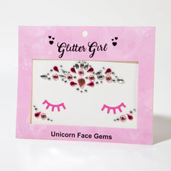 GLITTER GIRL UNICORN FACE GEMS- SWEET HEART