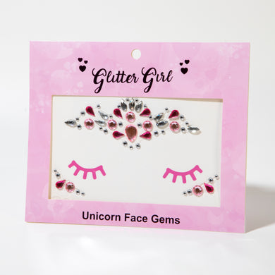 GLITTER GIRL UNICORN FACE GEMS- SWEET HEART