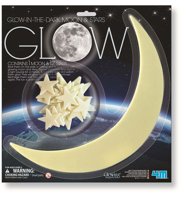 4M GLOW MOON AND STARS