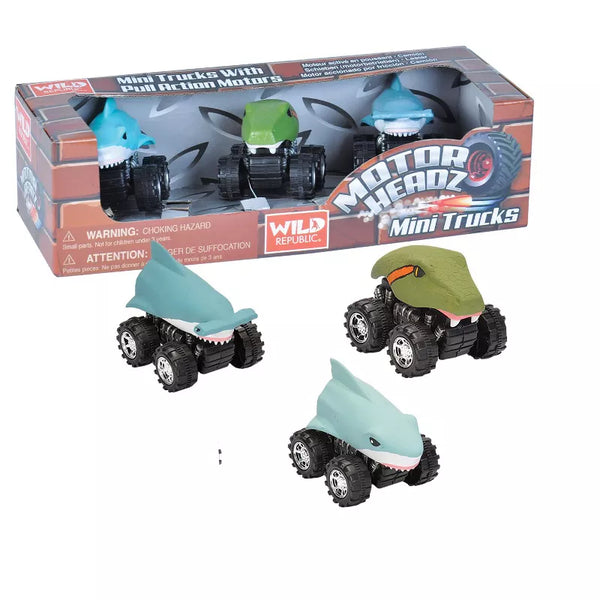 WILD REPUBLIC MINI MOTOR HEADZ 3 PACK - AQUATIC