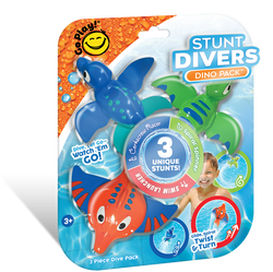 GO PLAY! STUNT DIVERS DINO PACK