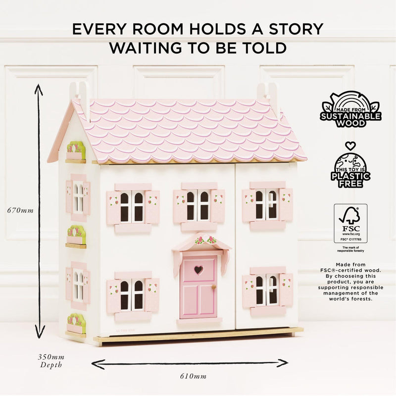 LE TOY VAN SOPHIE'S WOODEN DOLL HOUSE