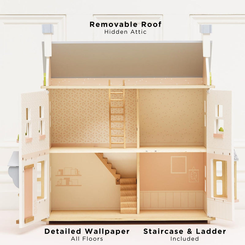 LE TOY VAN MAYBERRY MANOR WOODEN DOLLS HOUSE