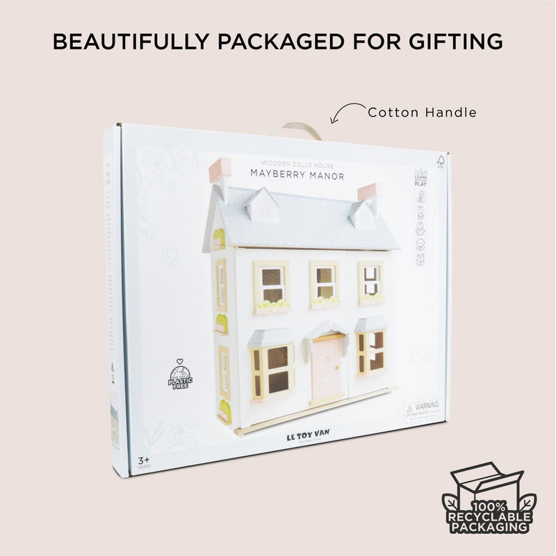 LE TOY VAN MAYBERRY MANOR WOODEN DOLLS HOUSE