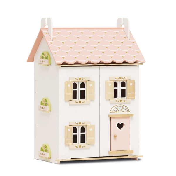 LE TOY VAN ROSE HEART WOODEN DOLLS HOUSE