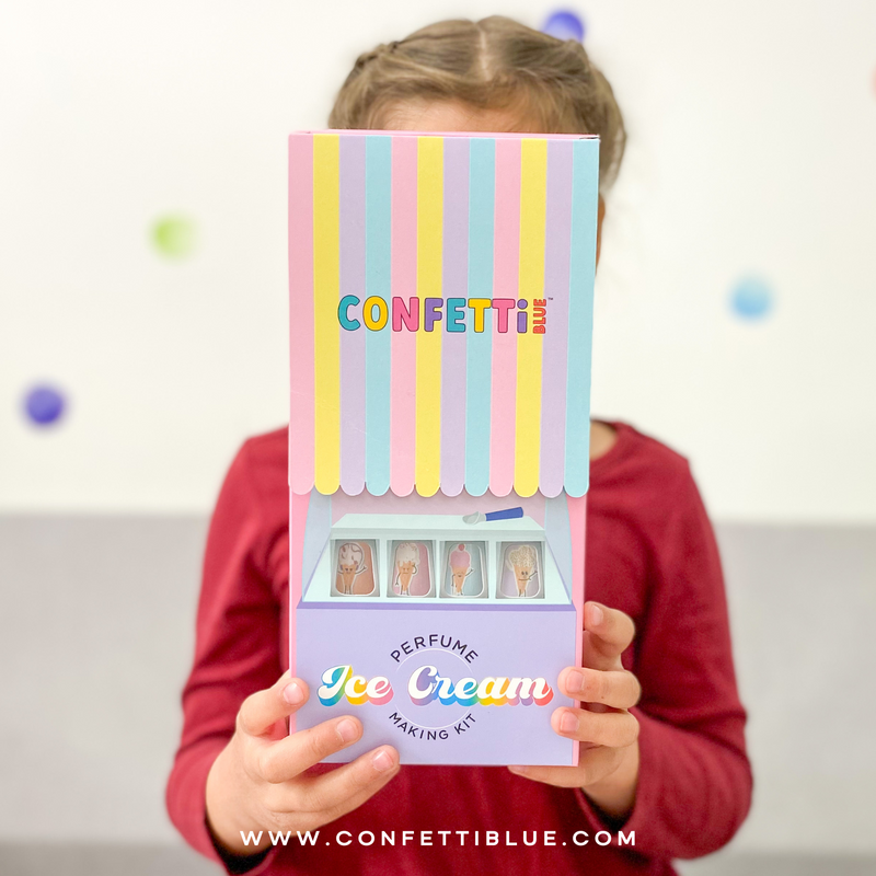 CONFETTI BLUE ICE CREAM SCENTED PERFUME MAKING KIT