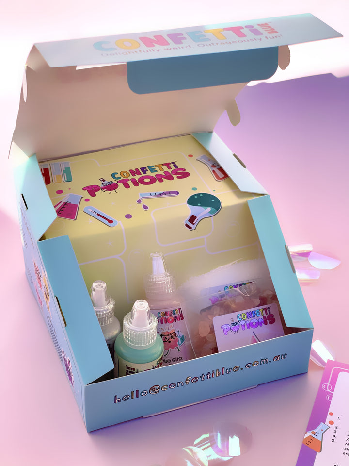 CONFETTI BLUE SCIENCE DISCOVERY POTION KIT