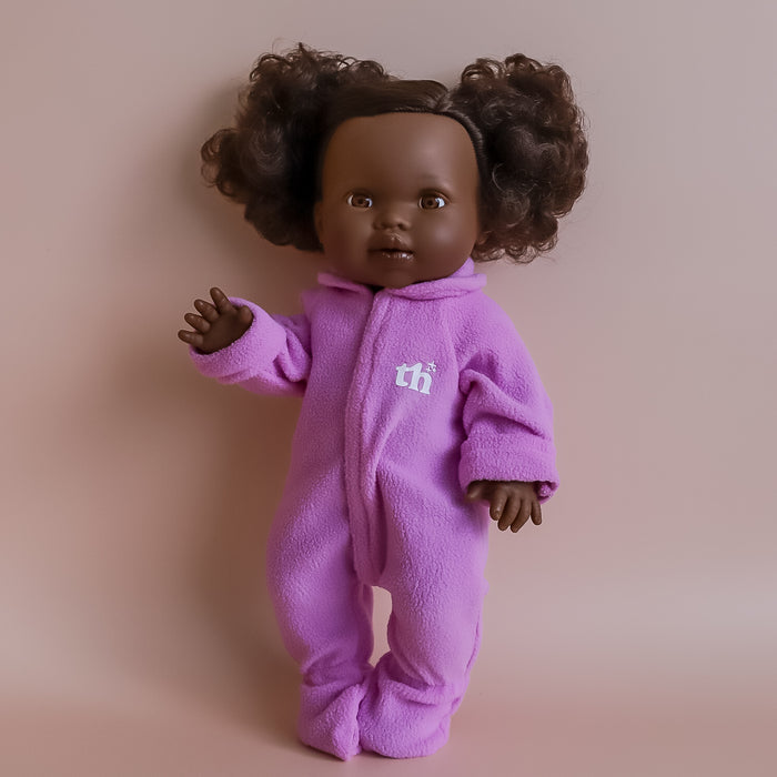 TINY HARLOW DOLL ONESIE SUIT- PURPLE