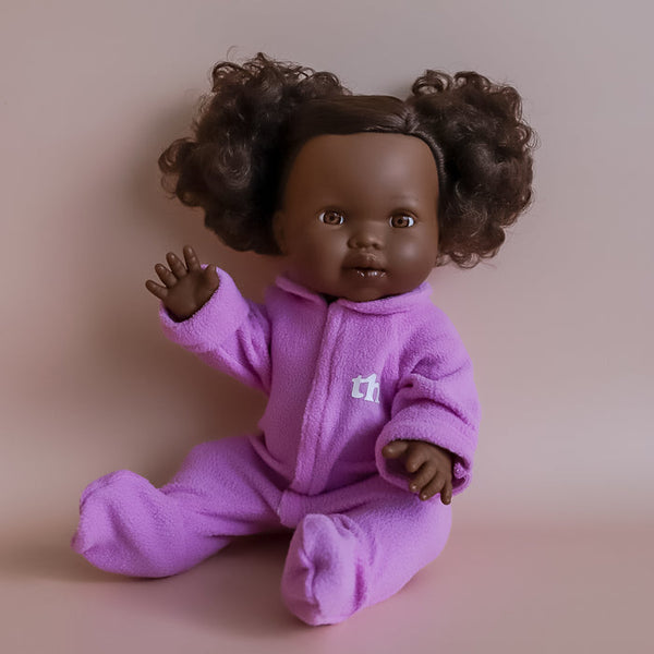 TINY HARLOW DOLL ONESIE SUIT- PURPLE