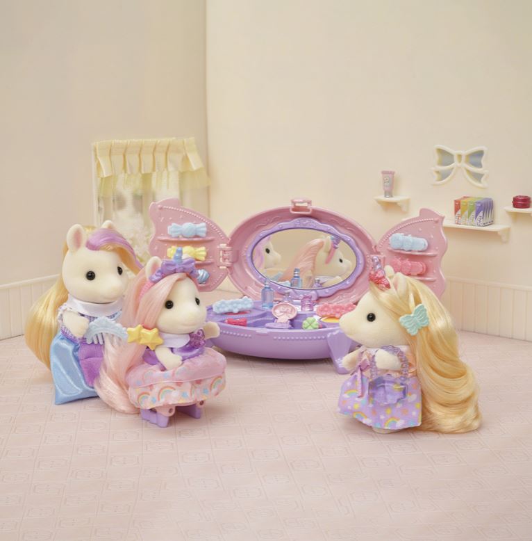 SYLVANIAN FAMILIES PONY'S VANITY DRESSER SET