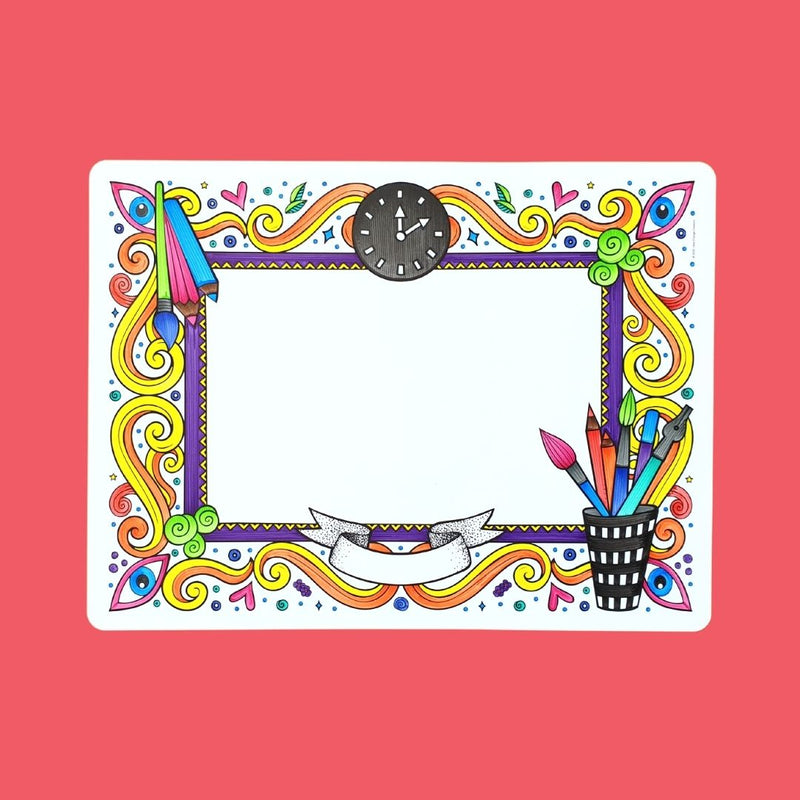 LITTLE CHANGE CREATORS SILICONE MAT COLOURING SET- IMAGINATION