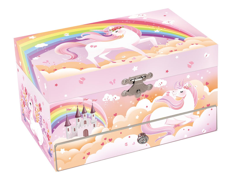 KAPER KIDZ RAINBOW UNICORN HEIRLOOM MUSIC BOX