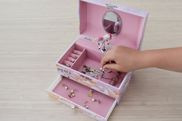 KAPER KIDZ RAINBOW UNICORN HEIRLOOM MUSIC BOX