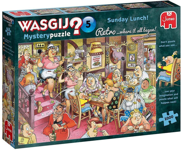 JUMBO- WASGIJ? RETRO MYSTERY 5 SUNDAY LUNCH! 1000PC