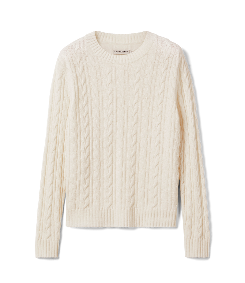 R.M. Williams Seaforth Cable Knit - Off White