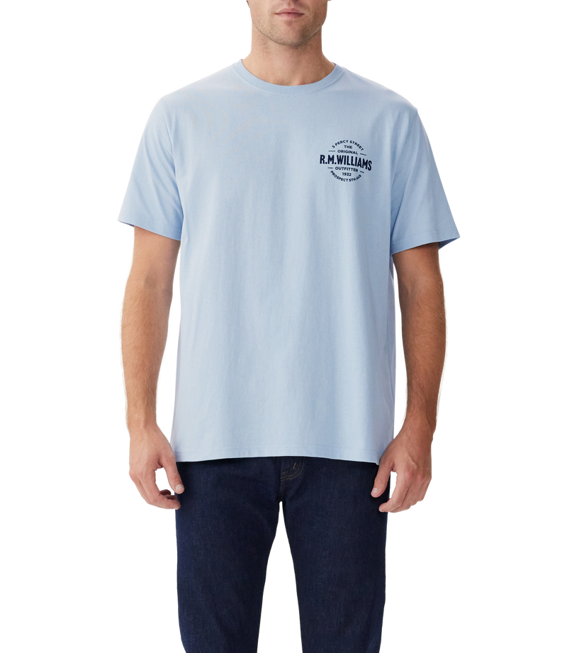 R.M. Williams Type T-Shirt - Light Blue