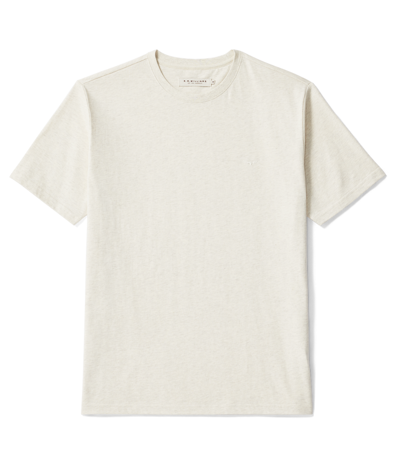 R.M. Williams Parson T-Shirt - White Marle