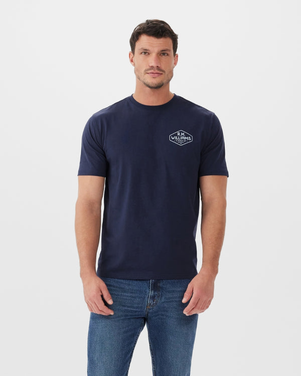 R.M. Williams Gladstone T-Shirt - Dark Navy