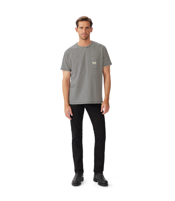 R.M. Williams Stanley Stripe T-Shirt - Sand/Navy