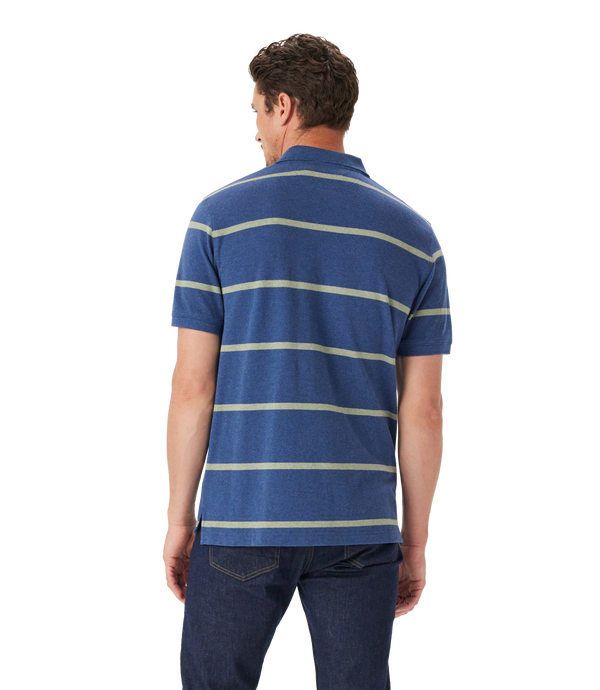 R.M. Williams Rod Polo - Navy/Grey Marle