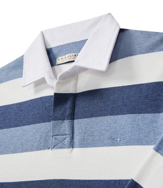 R.M. Williams Tweedale Rugby - Blue/Navy/White – Assef's