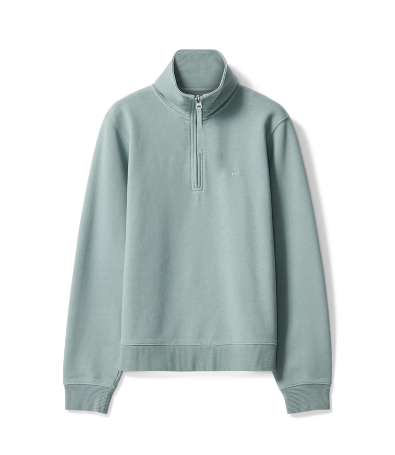 R.M. Williams Womens Trickett 1/4 Zip Sweatshirt - Jade