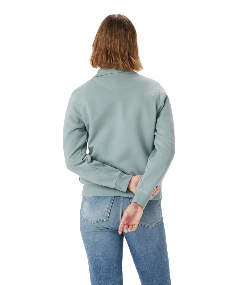 R.M. Williams Womens Trickett 1/4 Zip Sweatshirt - Jade