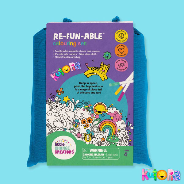 LITTLE CHANGE CREATORS SILICONE MAT COLOURING SET- KUTOPIA