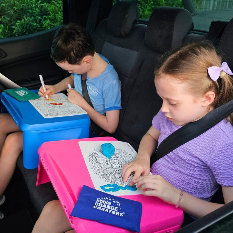 LITTLE CHANGE CREATORS SILICONE MAT COLOURING SET- SPLASH