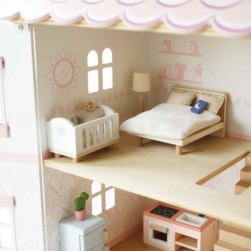 LE TOY VAN WOODEN DOLLS HOUSE COMPLETE FURNITURE SET