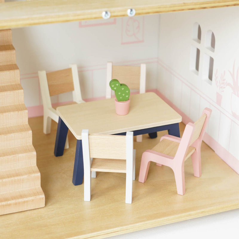 LE TOY VAN WOODEN DOLLS HOUSE COMPLETE FURNITURE SET