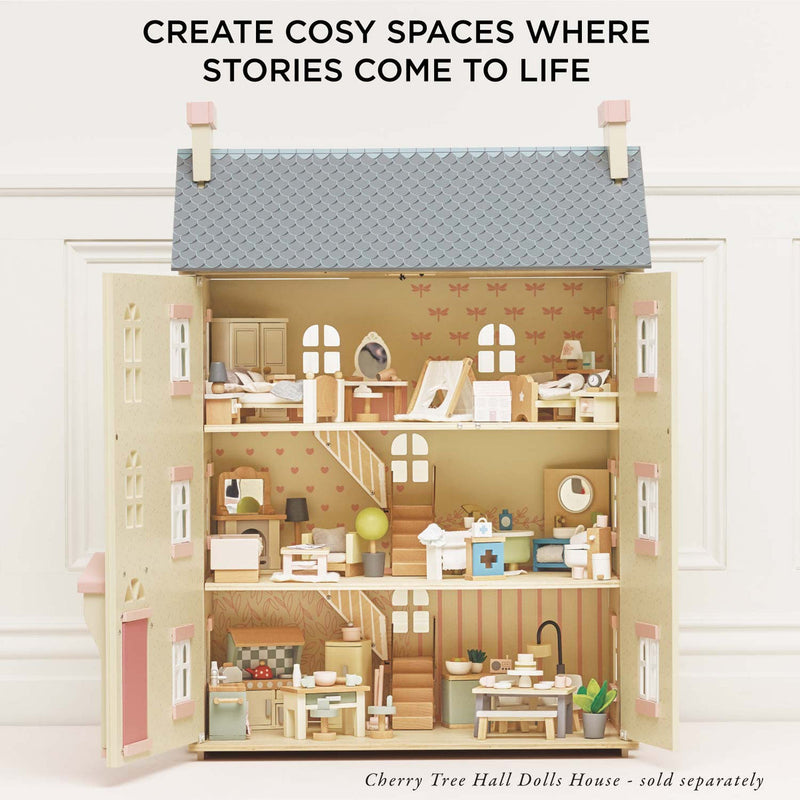 LE TOY VAN WOODEN DOLLS HOUSE DINING ROOM