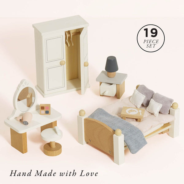 LE TOY VAN WOODEN DOLLS HOUSE MASTER BEDROOM