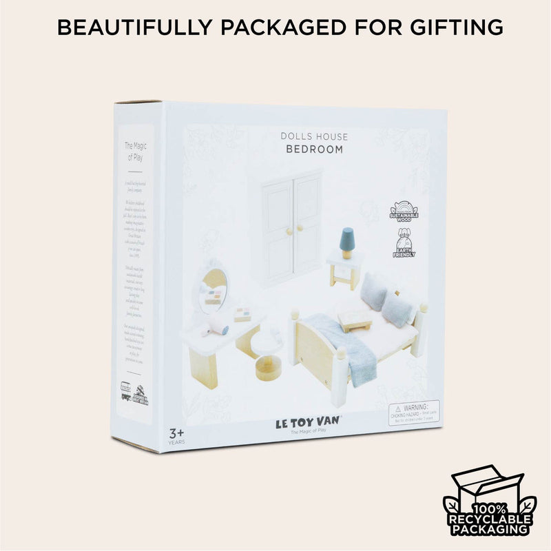 LE TOY VAN WOODEN DOLLS HOUSE MASTER BEDROOM