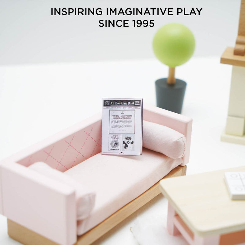 LE TOY VAN WOODEN DOLLS HOUSE SITTING ROOM