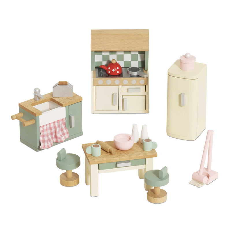 LE TOY VAN WOODEN DOLLS HOUSE KITCHEN