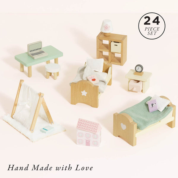 LE TOY VAN WOODEN DOLL HOUSE CHILDREN'S BEDROOM