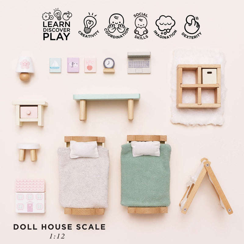 LE TOY VAN WOODEN DOLL HOUSE CHILDREN'S BEDROOM